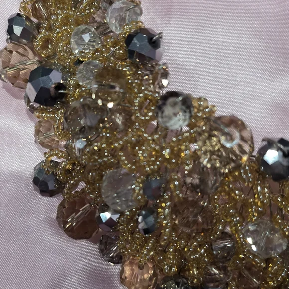 Aldo Gold and Silver Beaded Necklace - Picture 3 of 6